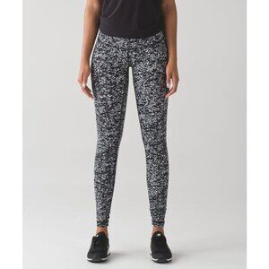 Lululemon Wunder Under Pant III Luxtreme In Iced Wave White Black Size 8
